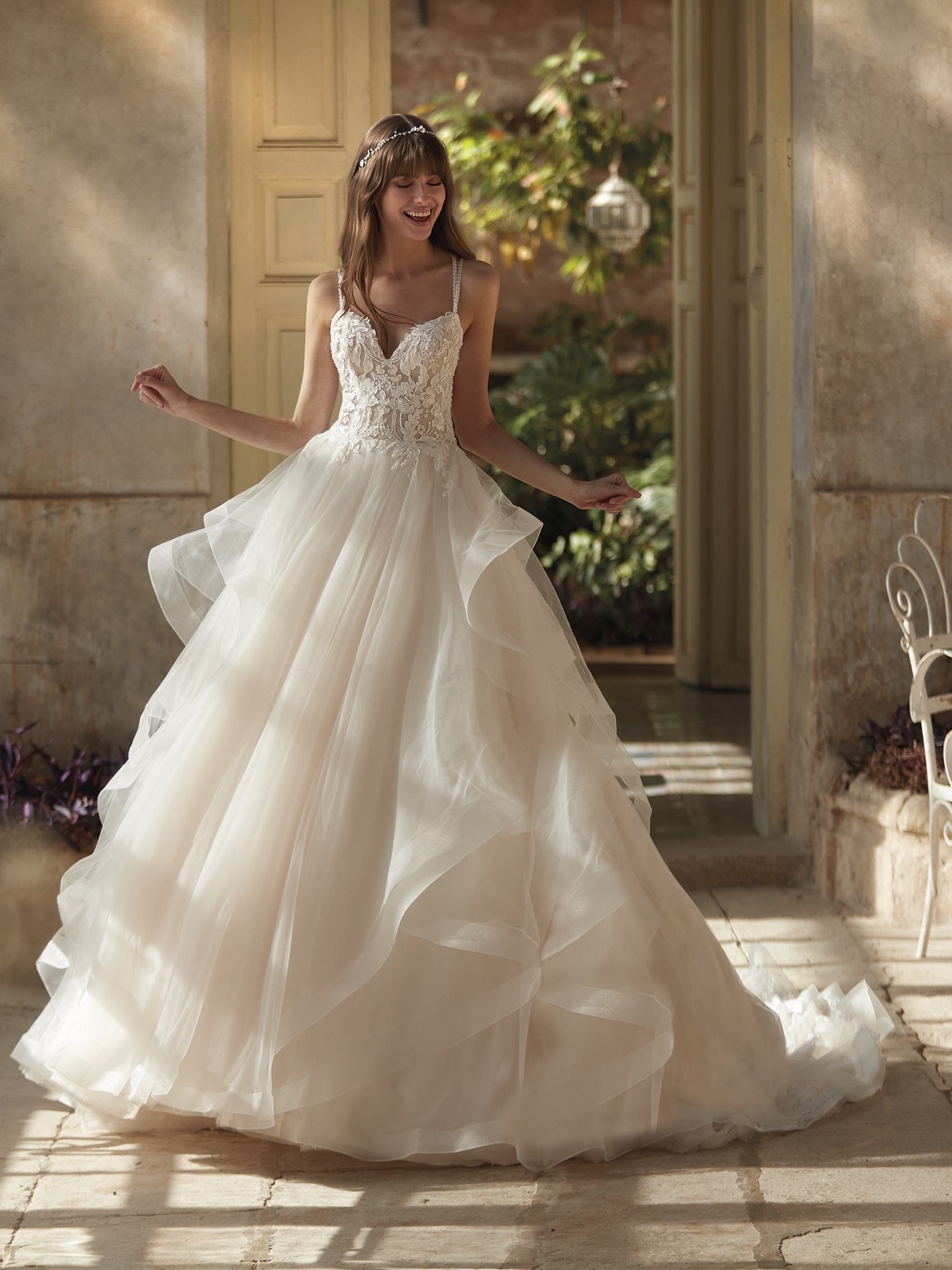 BRYN Princess cut wedding dress Nicole Milano